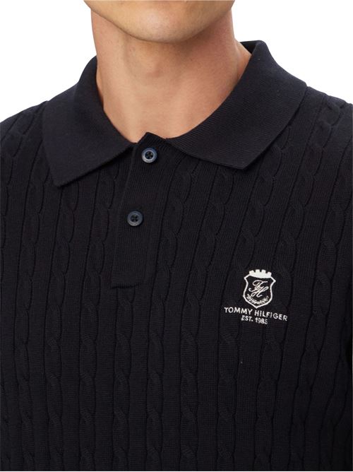 Polo a trecce Tommy Hilfiger | MW0MW42788DW5